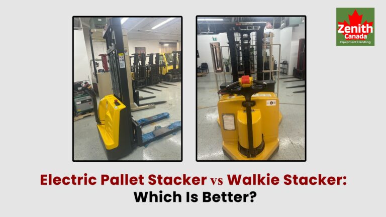 Electric Pallet Stacker vs Walkie Stacker